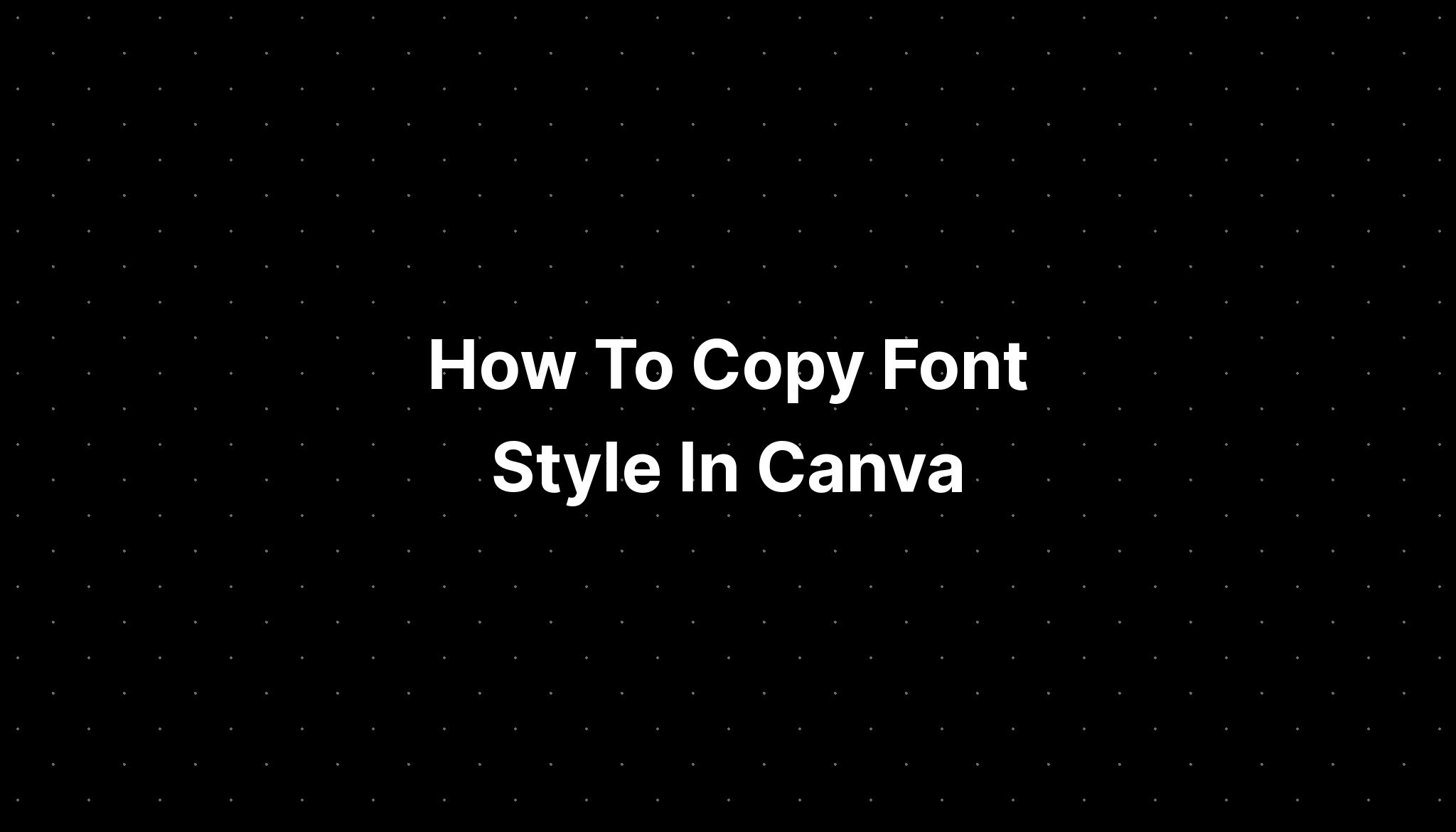 How To Copy A Font From A Picture